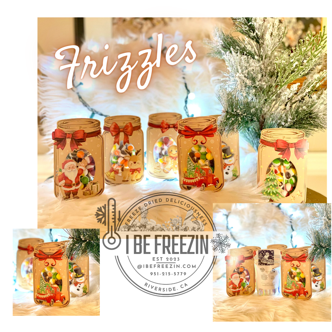 Christmas Variety Mason Jar Greetings Cards with (Frizzles)